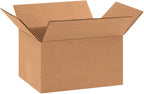 Secure Seal - 11x8x6 Pack of 100 Corrugated Cardboard Packing Shipping Mailing Moving Carton Boxes
