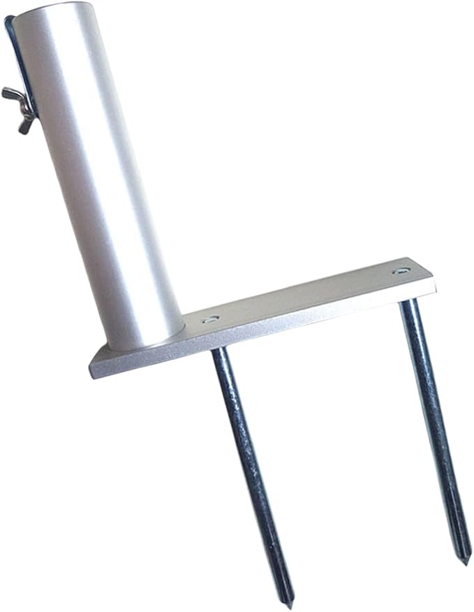 Reinforced Heavy Gauges Ground Anchors Stake with Anticorrosion Coating Suitable for Permanent Garden Umbrella Aluminum Courtyards Parasol Anchoring Base