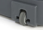 Displays2go 37.9 Inch Portable Trade Show Counter, Converts to Case, Hard Shell Plastic (BMRCNTB1)
