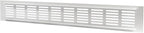 Vent Systems 15.75 x 2.36 (Outer Size) Air Supply Ventilation Grille - White Aluminum Rectangle Intake/Exhaust Door Vent Deflector - HVAC for Home Improvement Floor, Wall Duct Cover