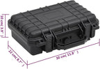 PP Portable Flight Case, Lockable Tool Box for Transportation Travelling, Protective Equipment Case, 11.8"x8.7"x3.9", -280