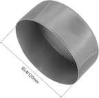 uxcell 4pcs Rubber End Caps 120mm ID Vinyl Round End Cap Cover Screw Thread Protectors Dark Grey, 50mm Height