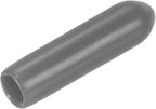 uxcell 20pcs Rubber End Caps 3mm(1/8") ID Vinyl PVC Round Tube Bolt Cap Cover Screw Thread Protectors Dark Grey