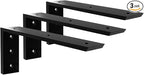 Countertop Support Bracket 18 Inch 3 Pack Countertop Bracket for Granite 3/8" Thick 18"x8"x2.5" Heavy Duty L Brackets Shelf Brackets Metal Corbels for Quartz/Granite/Wood/Concret/ Laminate Countertops