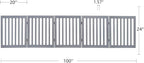 unipaws 24”H Free Standing Pet Gate for Dogs and Cats, Wooden Dog Gates for Doorway, Stairs, Dog Room Divider, Step Over Foldable Pet Fence for The House, Expandable Barrier, Indoor Use, Grey