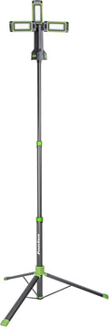 PowerSmith 4500 Lumen Rechargeable Cordless Work Light with Stand, LED Camping Light 72" Tall (PWLR045T)