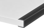 Rubber Edge Trim, Self-Adhesive Flexible Edge Protector for Plywood, Cabinet and Drawer, 3/4" Peel and Stick U Shaped Edge Banding for Wood, EPDM Material, Fit 0.75"(19mm), Length 10Ft