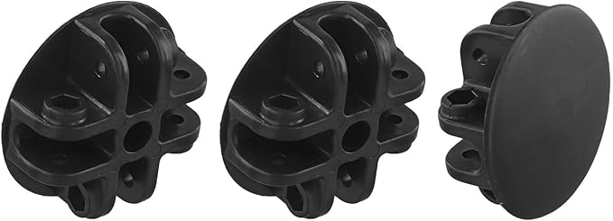 1/2/3 Pcs 4-Way Roof Centre Bracket Pop-up Gazebo Replacement Tent Spare Parts Canopy Connector Plastic Black For Pavilion Tent Parasol Gazebo(3pcs)