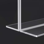 HIIMIEI 8.5x11 Acrylic Sign Holder Horizontal Table Menu Display Stand, Clear Plastic 8.5x11 Double Sided Picture Frames for Desk Display(12 Pack)