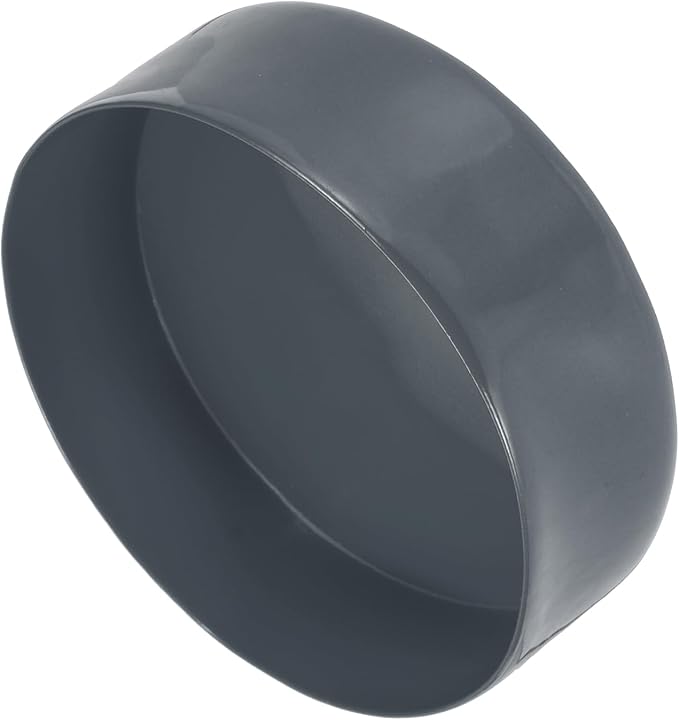 uxcell 4pcs Rubber End Caps 150mm(5 15/16 Inch) ID x 80mm(3 1/8 Inch) H Vinyl Round End Cap Cover Screw Thread Protectors Dark Grey