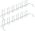 2pcs Heavy Duty Multi-Prong Pegboard Tool Holder Hooks Set Wall Mount Organizer for Garage Home Office Storage and Workspace Neatness