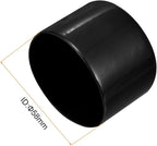 uxcell 5pcs Rubber End Caps 2 1/4"(58mm) ID Vinyl PVC Round Tube Bolt Cap Cover Screw Thread Protectors Black
