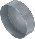 uxcell 4pcs Rubber End Caps 180mm(7 1/16 Inch) ID x 80mm(3 1/8 Inch) H Vinyl Round End Cap Cover Screw Thread Protectors Light Gray