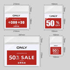 Self Adhesive Label Holder Acrylic Price Tag Displays Sign Holder Clear Table Counter Top Stand 2 Pack (（A4） 297*210mm/11.69*8.27 inches )