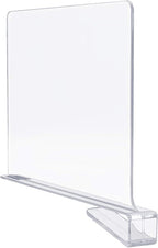 Sorbus 4 Acrylic Shelf Dividers for Shelves, Great Organizer for Clothes, Linens, Purse Separators, Versatile for Closets, Kitchen Cabinets, Bedroom (4-Pack)