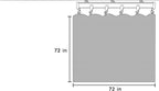 Room Divider Blackout Curtains Flexible Sliding Tracks Sets Ceiling Mounted Rod Window Curtain Privacy Separation for Bedroom Living Rooms,1 Panel Gray White Drape and Black Track Set-W72xH72 in
