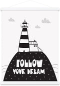22x34 22x28 22x30 Poster Frame, Magnetic Light Wood Wooden Frame Frames Hanger for Photo Picture Canvas Artwork Wall Hanging (1 Pack, 22", White)