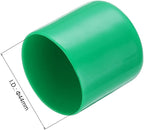 uxcell 20pcs Rubber End Caps 44mm(1 3/4") ID Vinyl PVC Round Tube Bolt Cap Cover Screw Thread Protectors Dark Green