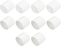 uxcell 10pcs Rubber End Caps 25mm ID Vinyl Round End Cap Cover Screw Thread Protectors White