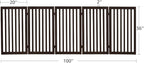 unipaws 36”H Free Standing Pet Gate for Dogs and Cats, Tall Wooden Dog Gates for Doorway, Stairs, Dog Room Divider, Foldable Pet Fence for The House, Expandable Barrier, Indoor Use, Espresso