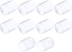uxcell 10pcs Rubber End Caps 16mm(5/8") ID Vinyl Round End Cap Cover Screw Thread Protectors, Clear