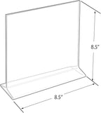 Azar Displays 142717 8.5-Inch Width by 8.5-Inch Height Top-Load Acrylic Sign Holder, 10-Pack