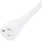 Amazon Basics Extension Cord, 25 Ft, 3 Prong Outlet Extender, Indoor Extension Cord, 13 Amps, 125V, White
