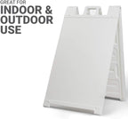 GotPrint A Frame Sign | Open for Business Signs 24" x 36" Inch | Comes with Pre-Designed Folding Sidewalk Sign with Stand Standard White Sandwich Board
