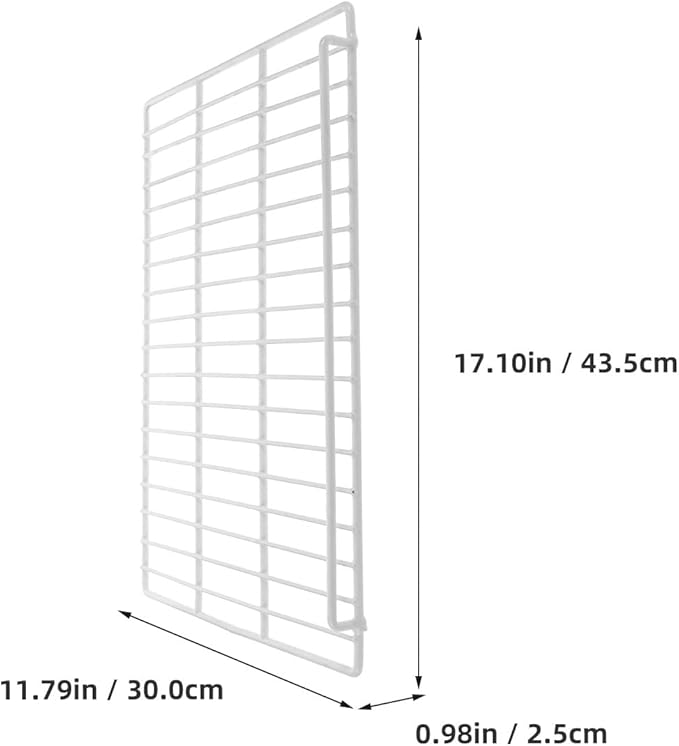 PRETYZOOM Commercial Freezer Divider Wire Shelf Panel 17X12 Inch Iron Mesh Organizer for Refrigerator and Freezer Storage in Retail and Home Use