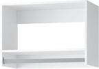 Tall Hanging Closet Unit, Modular Closet System, Wood Closet System Organizer with Storage for Walk in Closets, Clothing Rack Wardrobe Closet for Hanging Clothes, Bedroom, White, 19.5" W