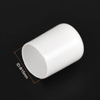 uxcell 10pcs Rubber End Caps 15mm ID Vinyl Round End Cap Cover Screw Thread Protectors White