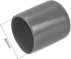 uxcell 20pcs Rubber End Caps 22mm ID Vinyl PVC Round Tube Bolt Cap Cover Screw Thread Protectors Dark Grey