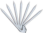 Steel Tent Stakes Heavy Duty Ground Stake, Metal Stakes to Anchor Commercial Inflatables, Outdoor Camping Canopy, Fence, Garden Tent Accessories, 1" Diameter x 18" Length, 50 Pack