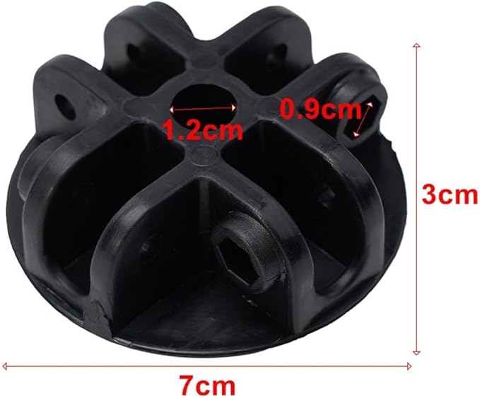 Tent Plastic Top Cover, Pop-up Canopy Connector, 4-Way Center Bracket Connector Black Gazebo Accessories, Tent Cooling Tent Plastic Accessories(2pcs)