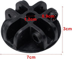 Tent Plastic Top Cover, Pop-up Canopy Connector, 4-Way Center Bracket Connector Black Gazebo Accessories, Tent Cooling Tent Plastic Accessories(2pcs)