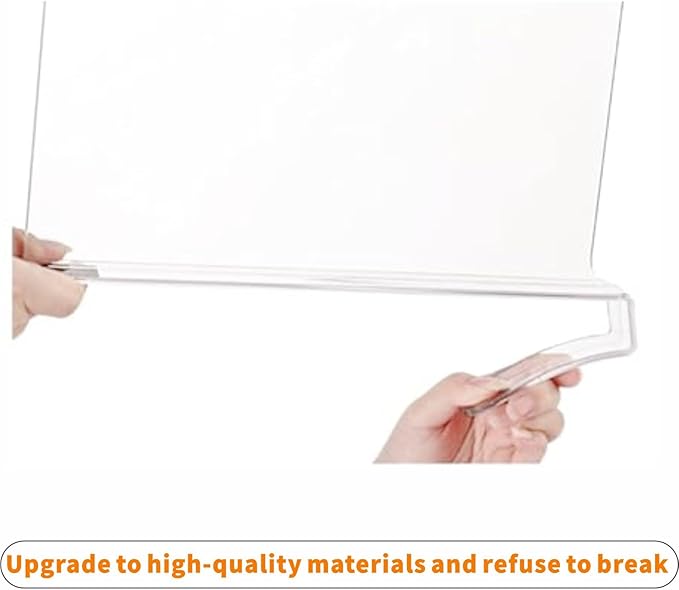 Clear Acrylic Shelf Dividers for Closet Organization - 2 Pack Closet Shelf Divider for Sweatshirt,Towel,Bag,Purse,Clothing,Sweater Organizer,Plastic Dividers and Separators for Shelves and Bedroom