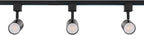 Amped Collection 3-Light 48in Field Cuttable LED Track Lighting Kit with 3 LED 5-CCT Selectable Track Heads, 4ft Track, End Caps, Floating Feed in Black Finish