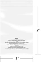 iMailer - 1000 Pcs - 6" x 9", Suffocation Warning Self Seal Clear Plastic Poly Bags 1.6 Mil for A7 A8 A9 Cards & Envelopes, Bakery, Cookies, Candies-Permanent Glue