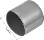 uxcell 5pcs Rubber End Caps Protective Caps 45mm ID Vinyl PVC Round Tube Bolt Cap Cover Screw Thread Protectors Light Gray