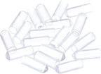 uxcell 20pcs Rubber End Caps 5mm(3/16") ID Vinyl PVC Round Tube Bolt Cap Cover Screw Thread Protectors Clear