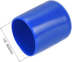 uxcell 10pcs Rubber End Caps 22mm ID Vinyl Round Tube Bolt Cap Cover Screw Thread Protectors Blue
