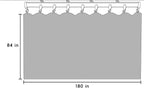 Room Divider Blackout Curtains Flexible Sliding Tracks Sets Ceiling Mounted Rod Window Curtain Privacy Separation for Bedroom Living Rooms,1 Panel Beige Drape and Black Track Set-W180xH84 in