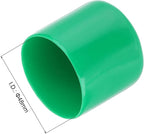 uxcell 10pcs Rubber End Caps 48mm(1 7/8") ID Vinyl Round End Cap Cover Screw Thread Protectors Dark Green