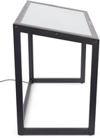Displays2go 43" Interactive Touch Desk with PCAP Touchscreen – Digital Display Desk, Wheelchair Accessible, Touchscreen Kiosk for Retail & Education – Black