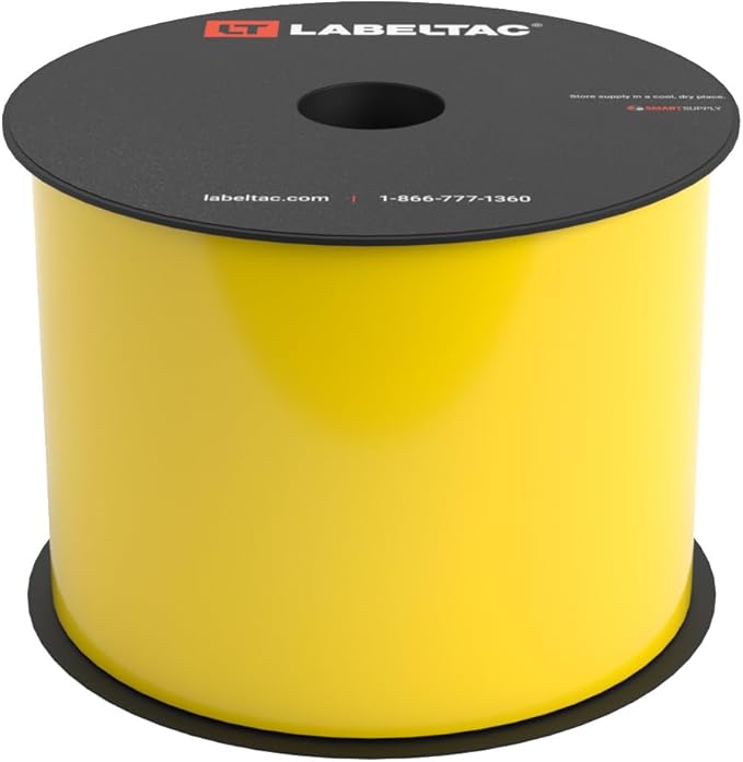 LabelTac 4 and Pro Model Indoor/Outdoor Rack Label Supply 3.5" x 150' Yellow