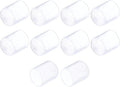 uxcell 10pcs Rubber End Caps 19mm(3/4") ID Vinyl Round End Cap Cover Screw Thread Protectors, Clear