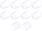 uxcell 10pcs Rubber End Caps 19mm(3/4") ID Vinyl Round End Cap Cover Screw Thread Protectors, Clear