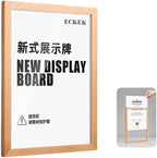 Wall Mount Acrylic Sign Holder Self Adhesive Magnetic Display Frame Clear Document Frame for Office, Store, School, Home, Wall Picture Frame (Beech A5 148×210mm/5.83×8.27inches)