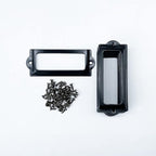 [24 Pack] Black Office Library File Drawer Cabinet Card Tag Label Holder Metal Frame 83mm x 30mm