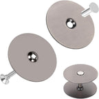 Door Hole Cover Plate, Door Knob Cover Door Knob Plate 2-5/8" Diameter Bronze Door Knob Covers Door Hole Filler Plate for Home Security